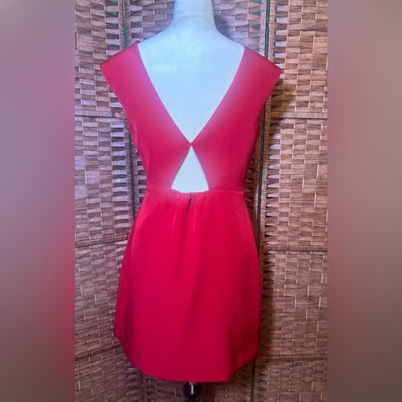 Zara Trafaluc collection Dress Medium Maroon Red Short Summer spring vacation - Picture 2 of 8